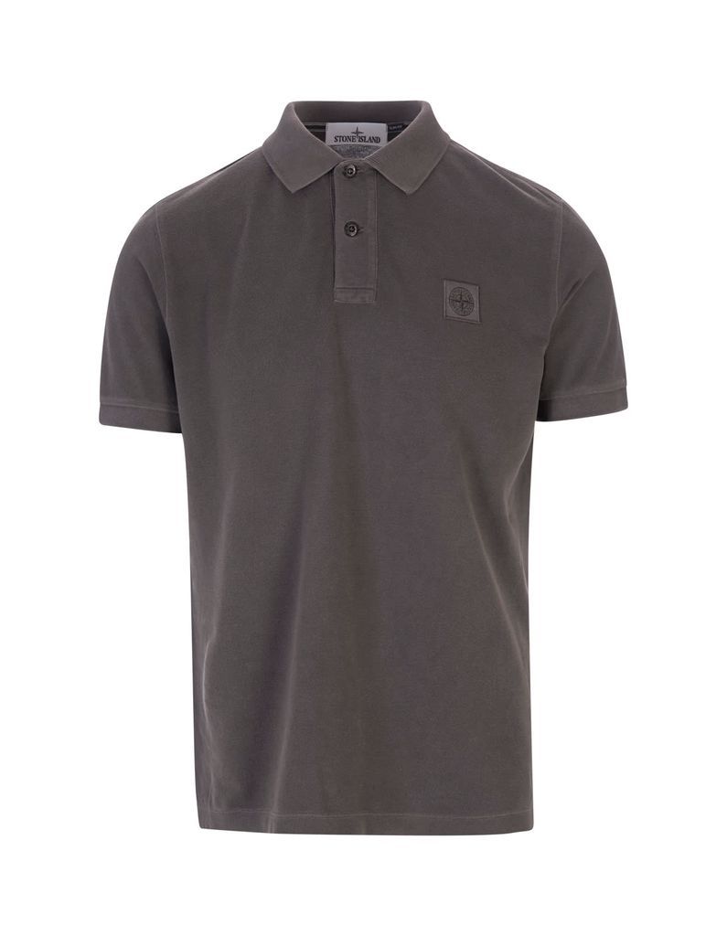 Anthracite Pigment Dyed Slim Fit Polo Shirt