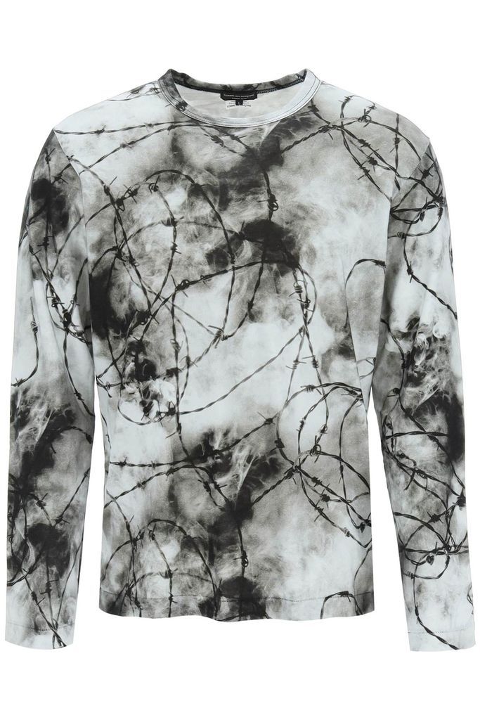 Barbed Wire Print T-Shirt