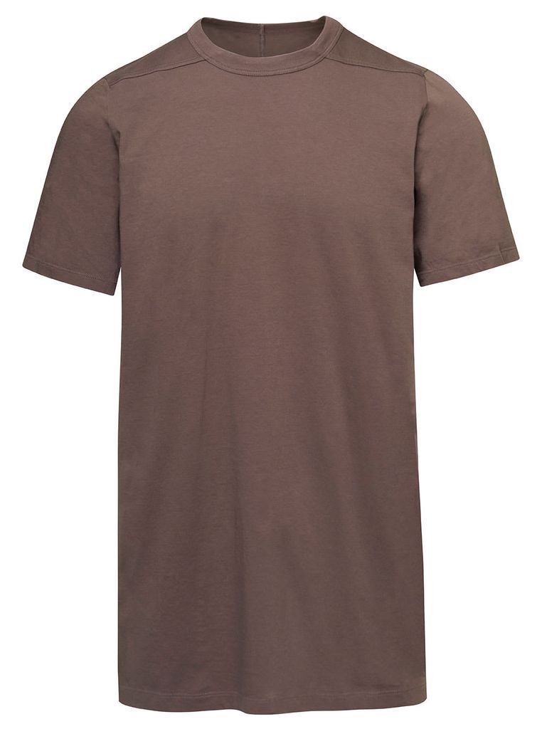 Beige Level T T-Shirt With Vertical Seams On The Back In Cotton Man