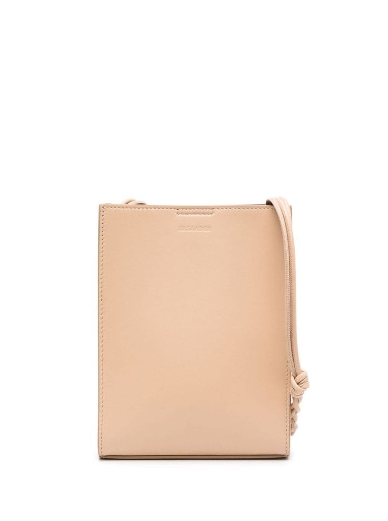 Beige Tangle Bag In Leather Man
