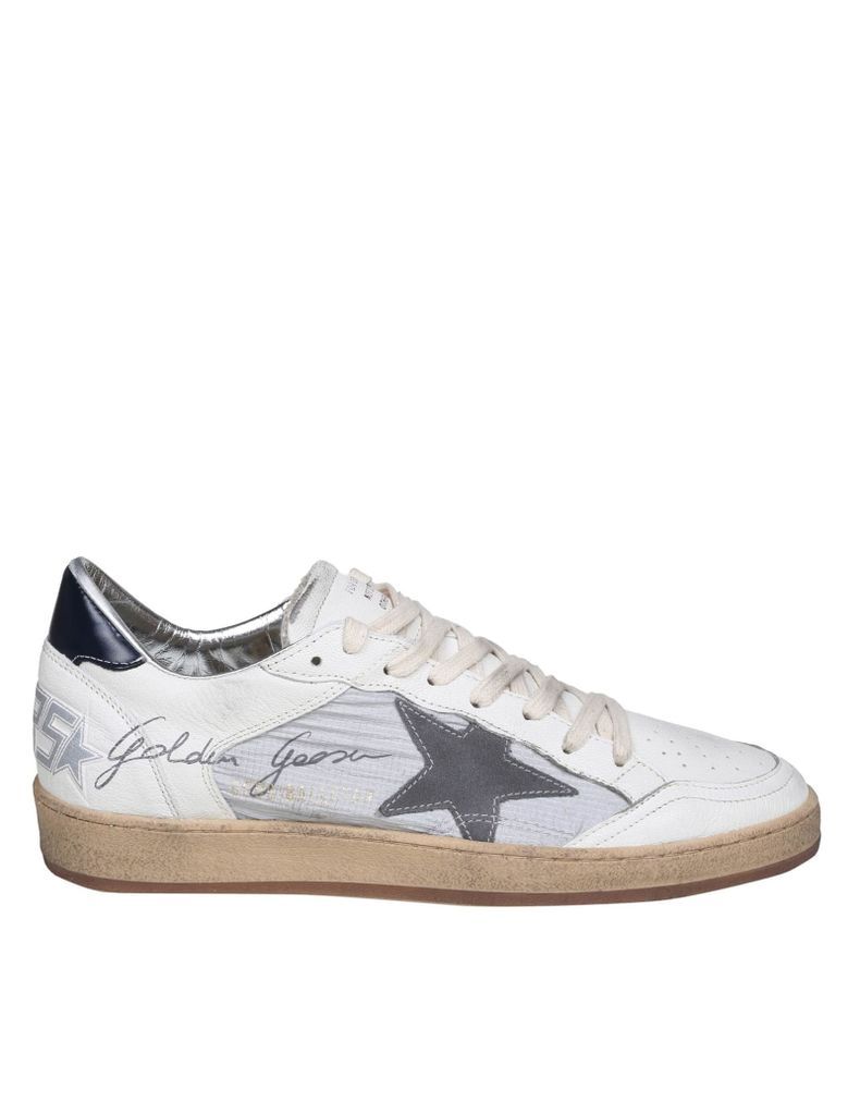 Ballstar Sneakers In Off-White Leather