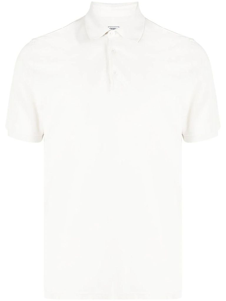 Beige Cotton Polo Shirt
