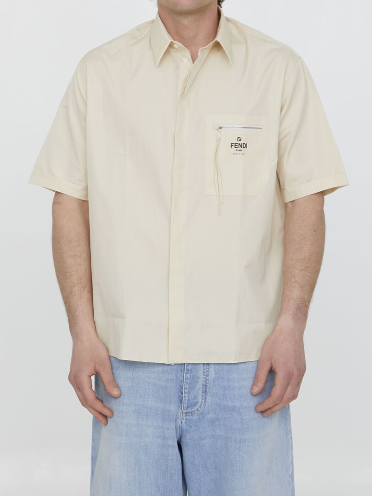 Beige Cotton Shirt