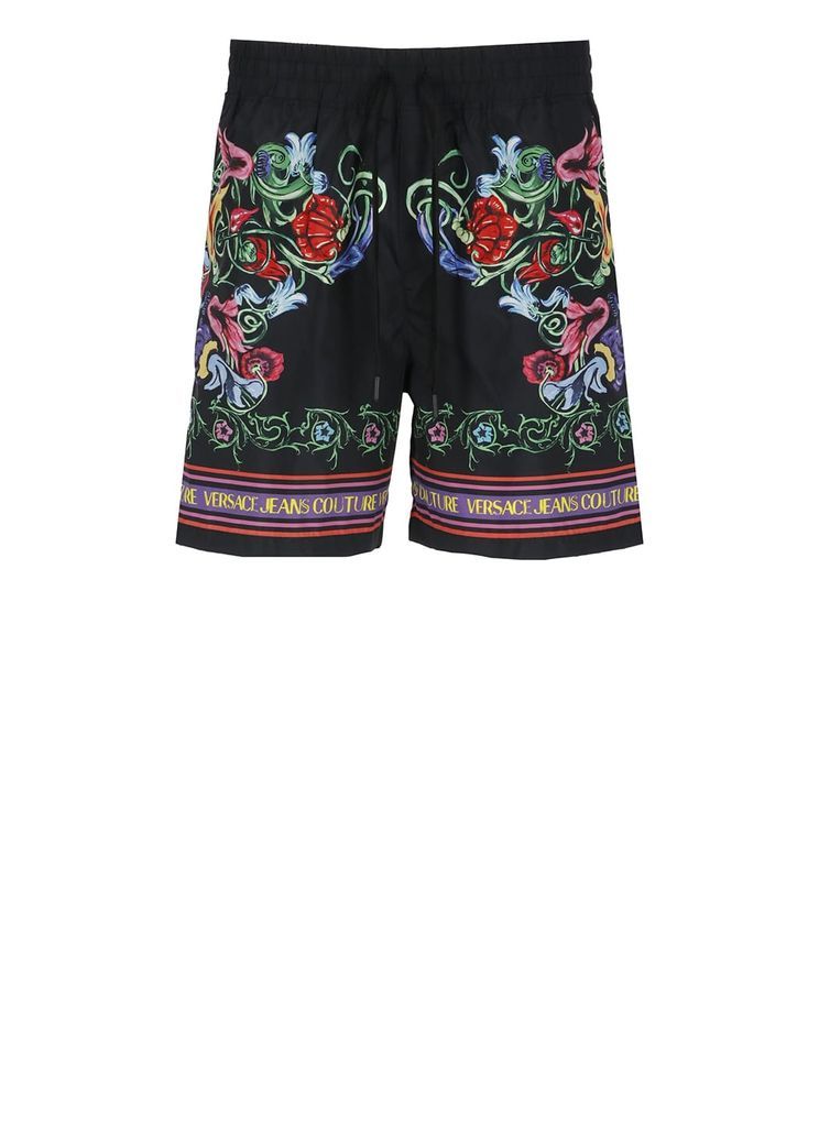 Bermuda Shorts With Garden Print