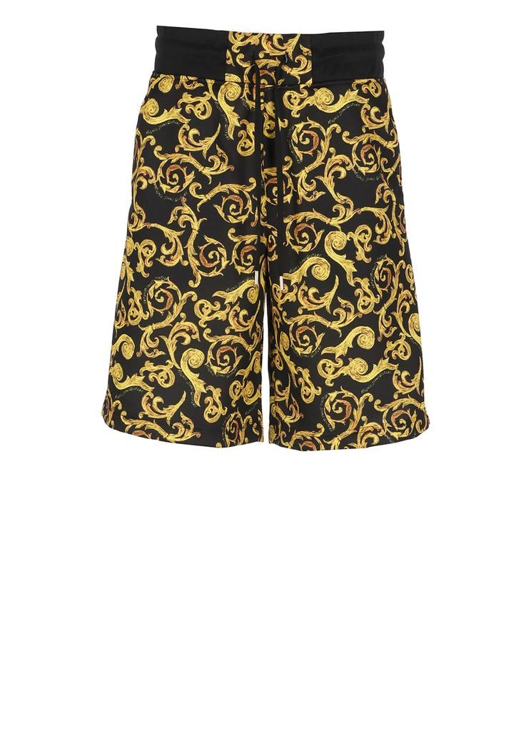 Bermuda Shorts With Sketch Couture Print