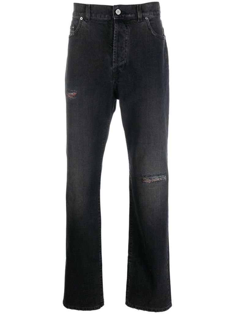 Black Cotton Denim Jeans Missoni