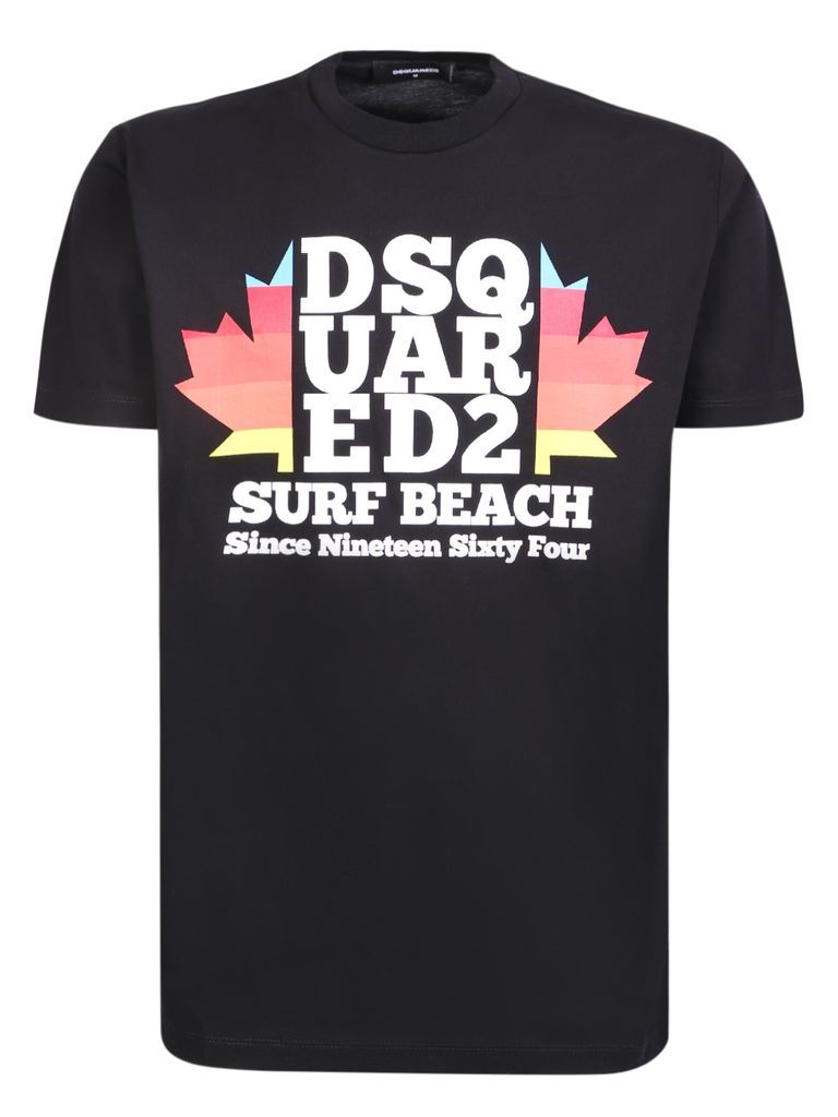 Black D2 Surf Beach T-Shirt