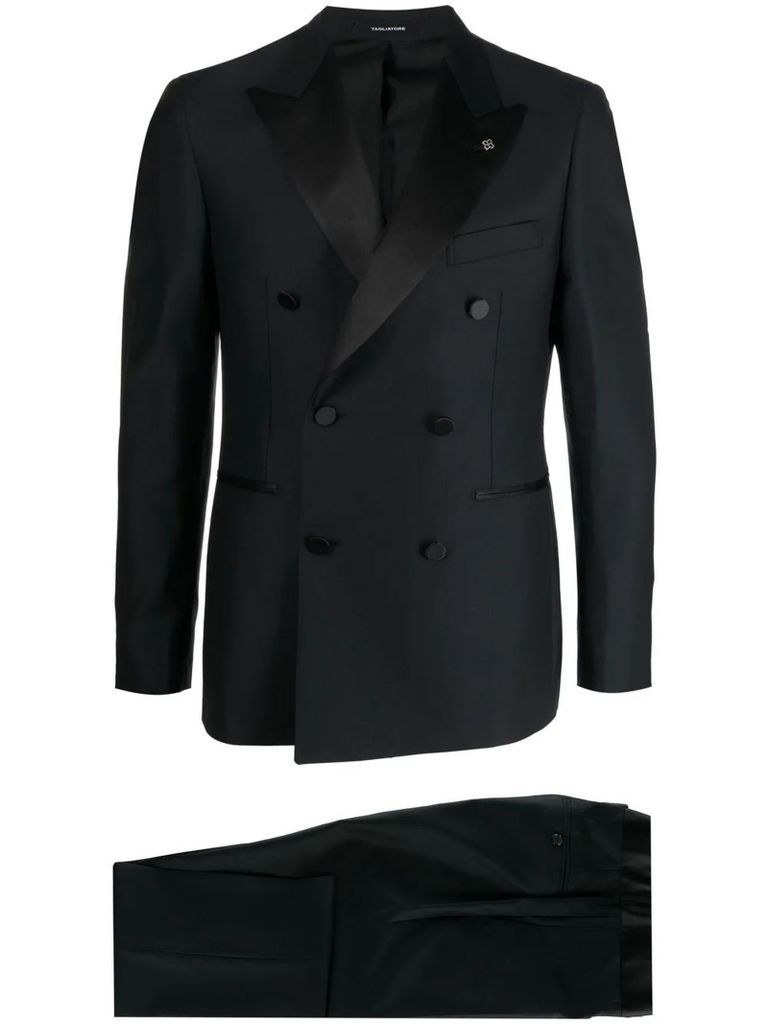 Black Virgin-Wool Two-Piece Suit
