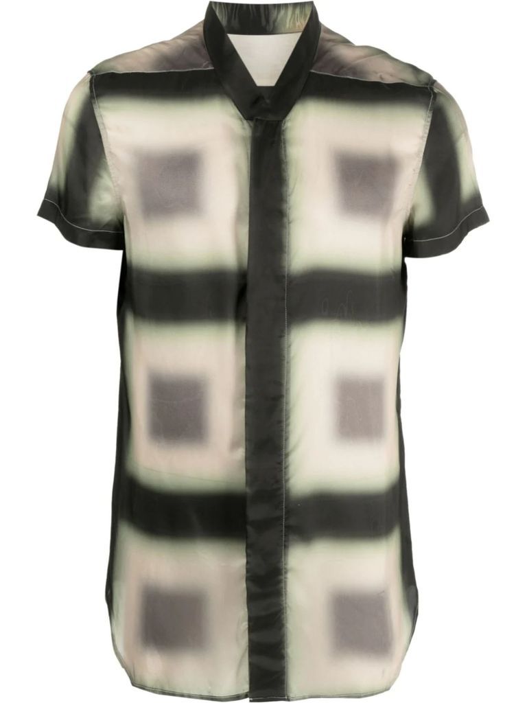 Black And Green Faded Shirt