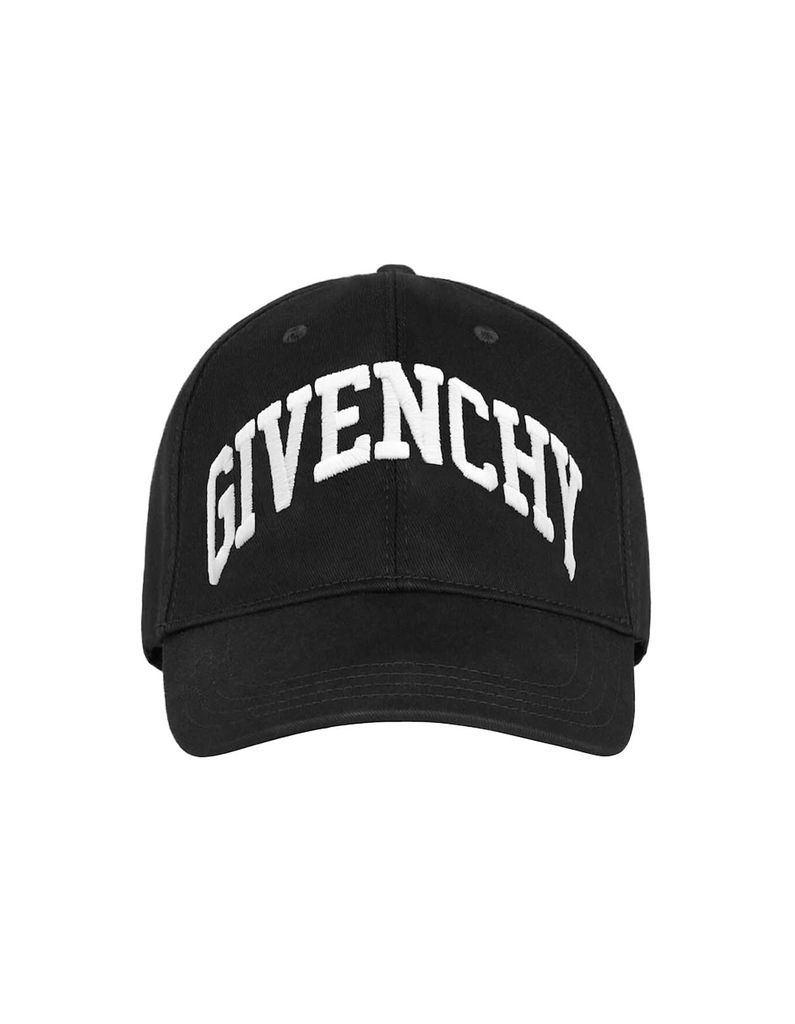 Black Baseball Cap With Givenchy College Embroidery