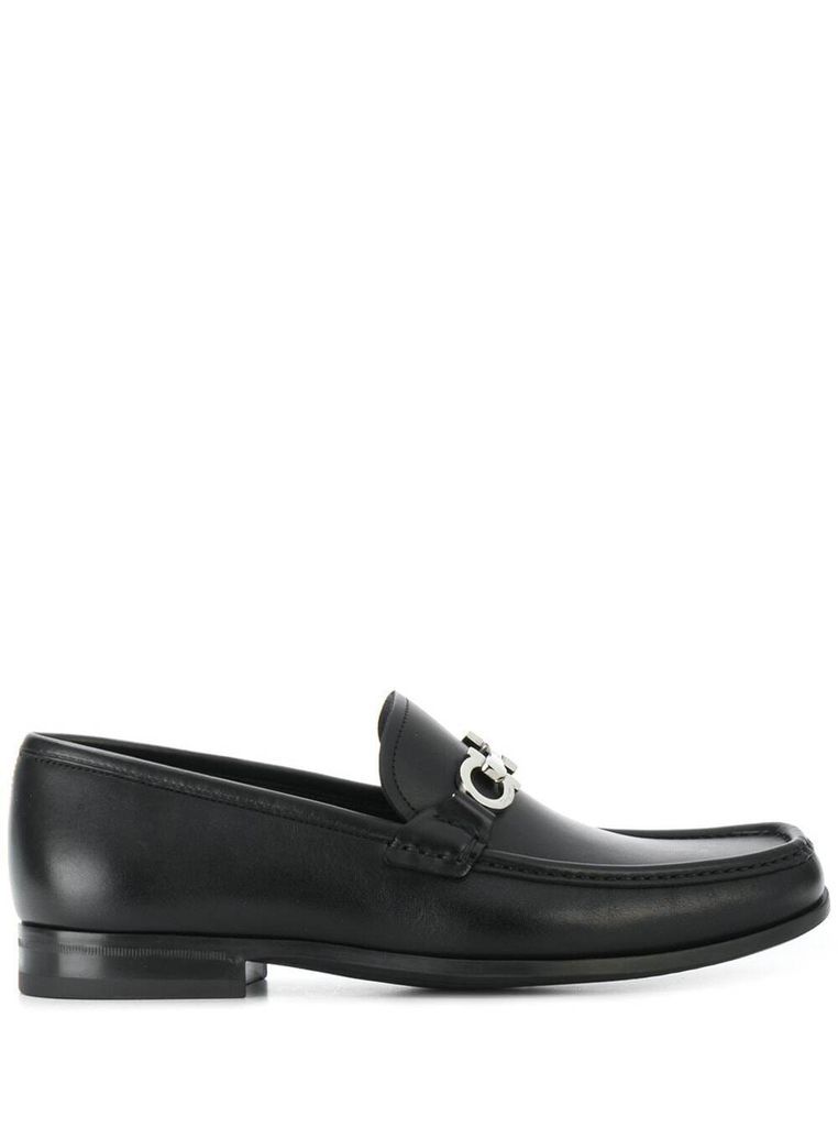 Black Chris Loafers In Calf Leather Man