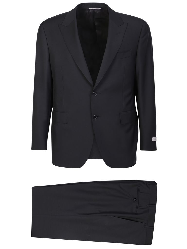 Black Single-Breasted Suit