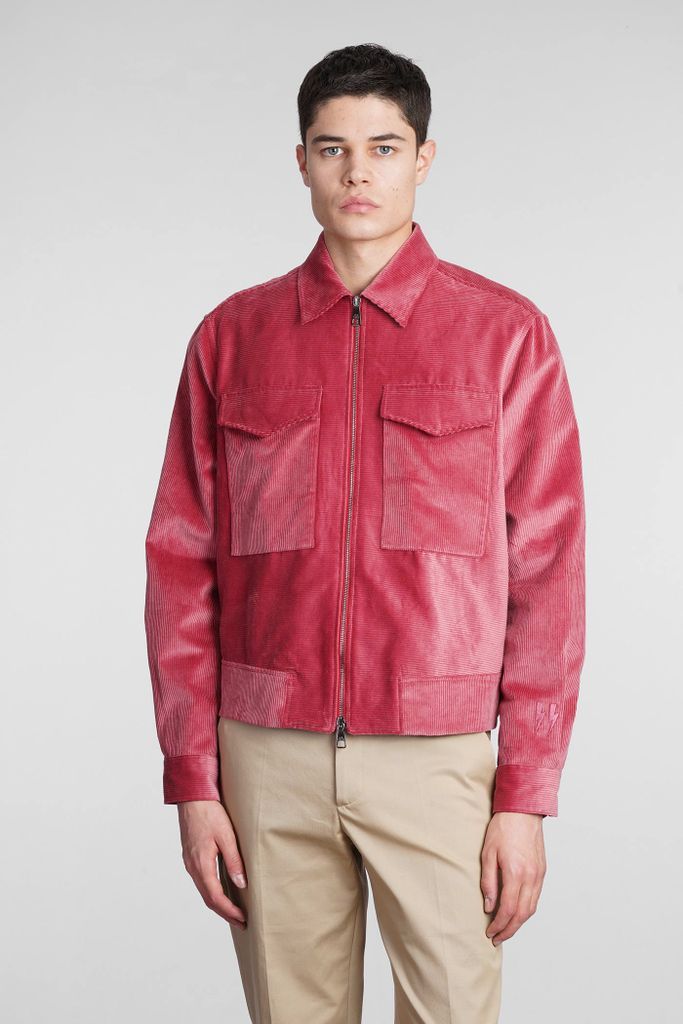 Bomber In Rose-Pink Cotton