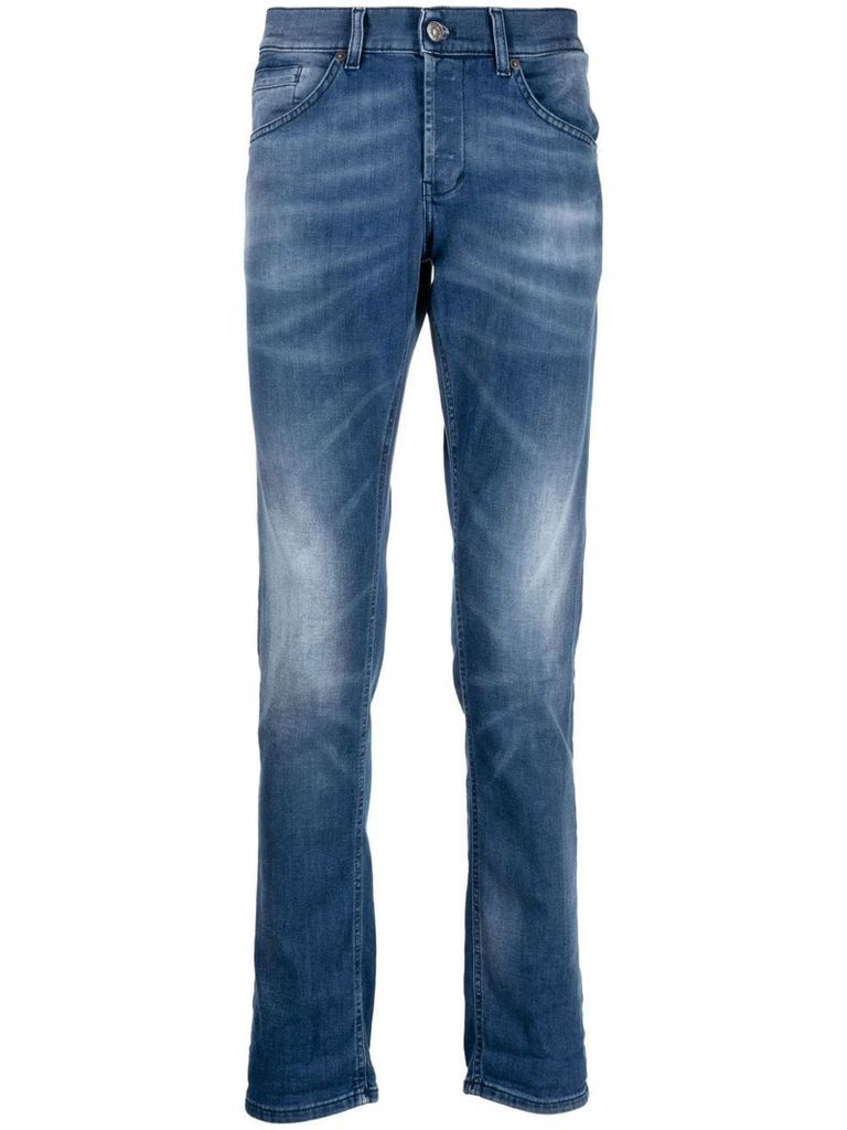 Blue Stretch-Cotton Jeans