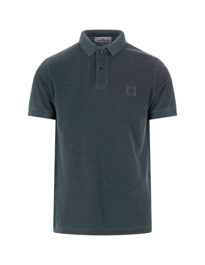 Bottle Green Pigment Dyed Slim Fit Polo Shirt