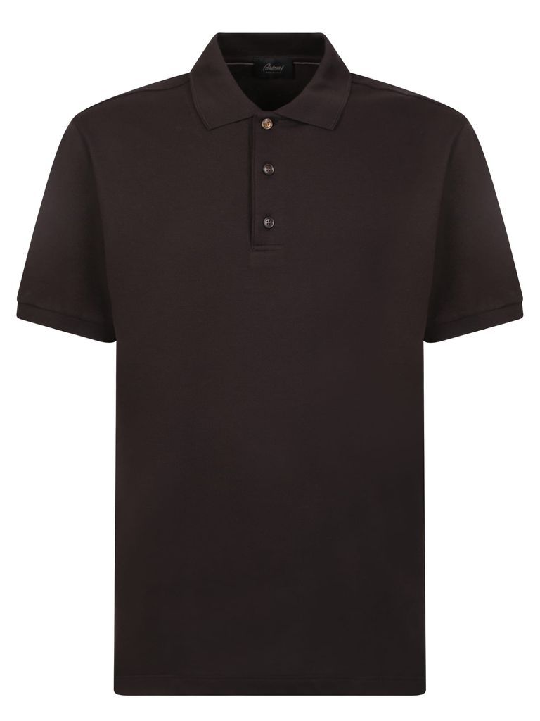 Brown Cotton Polo Shirt