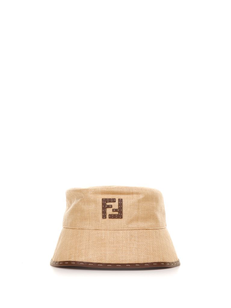 Bucket Hat With Contrasting Logo