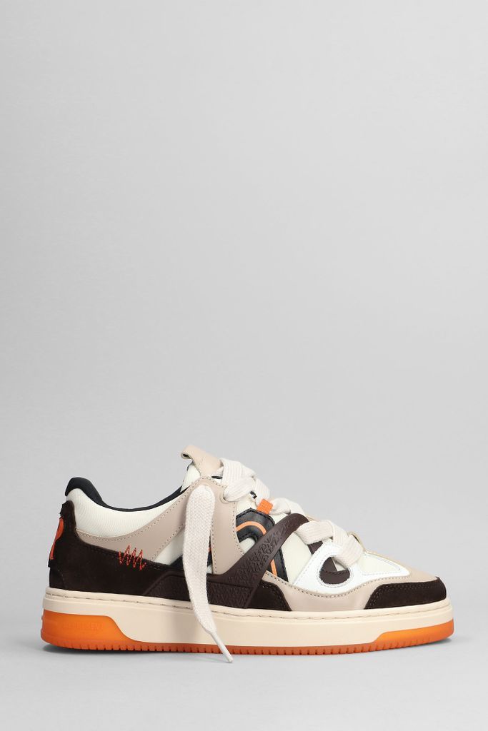 Bully Sneakers In Brown Leather