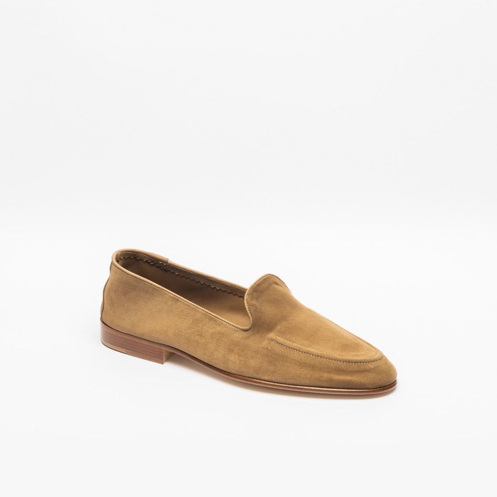 Camel Baby Calf Unlined Loafer
