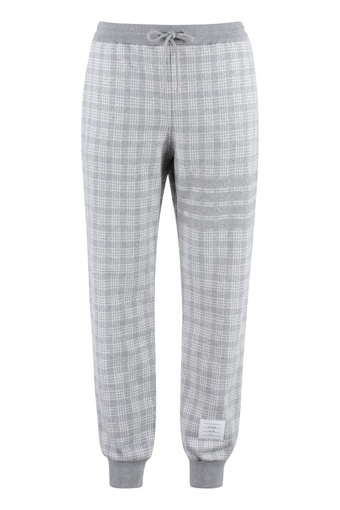 Checked Cotton Track-Pants