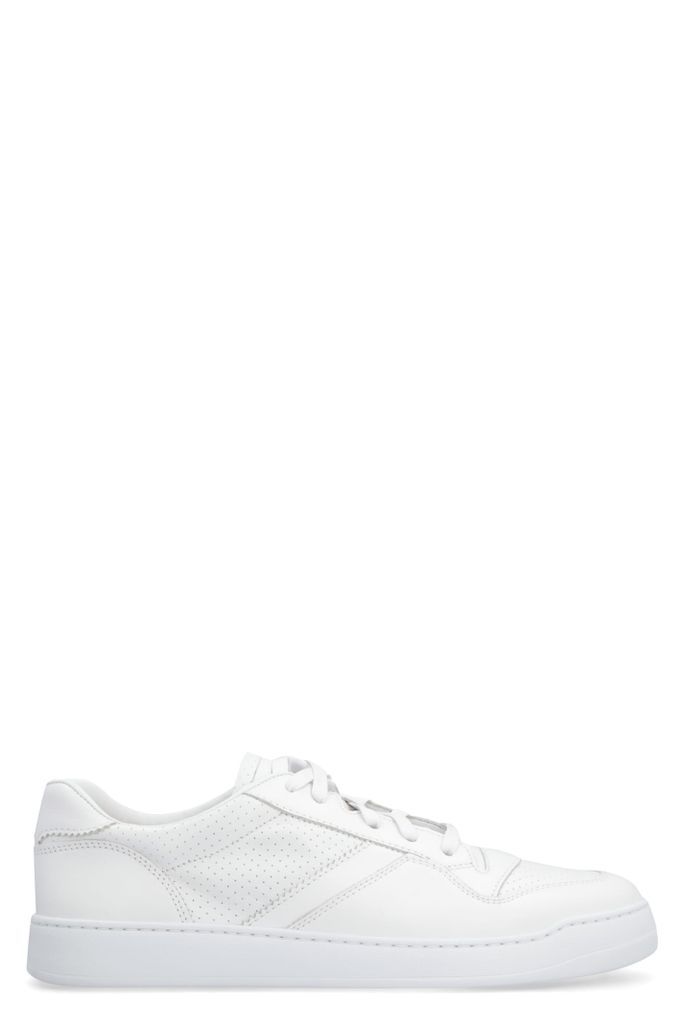 Chiffon Leather Low-Top Sneakers