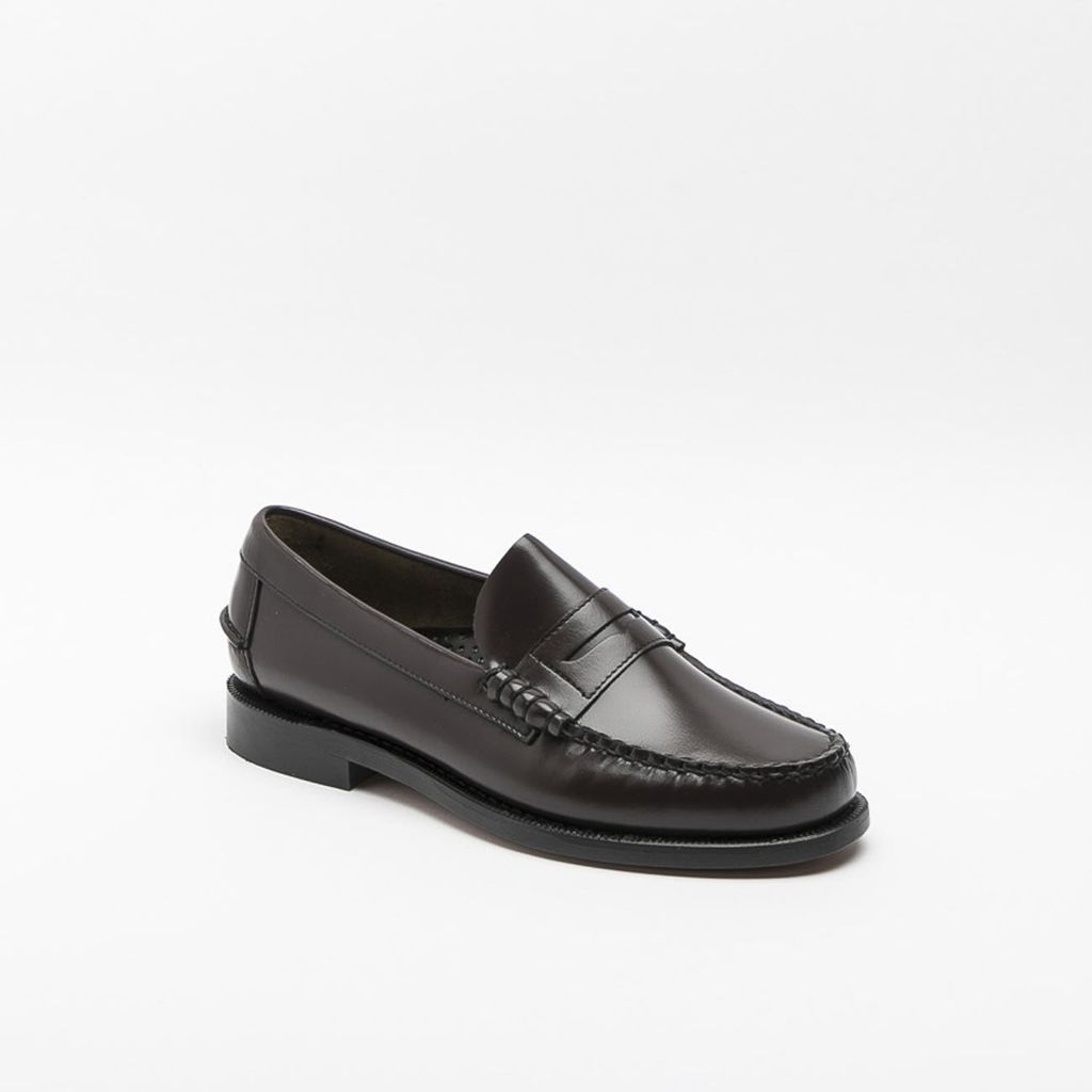 Classic Dan Brown Burgundy Brushed Leather Penny Loafer