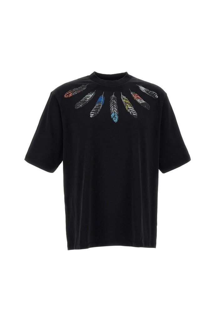 Collar Feathers Over T-Shirt Cotton