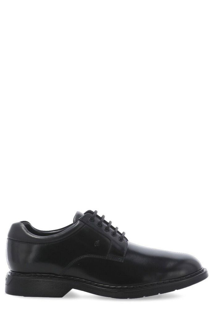 Contrast-Sole Lace Up Shoes