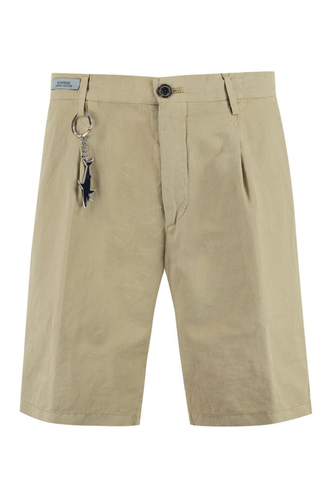 Cotton And Linen Bermuda-Shorts