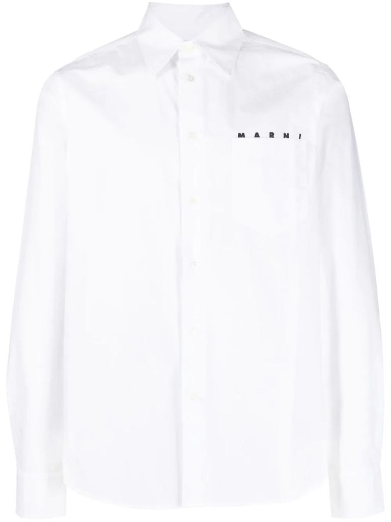 Cloud White Cotton Shirt