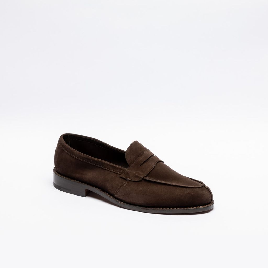 Coffee Suede Penny Loafer