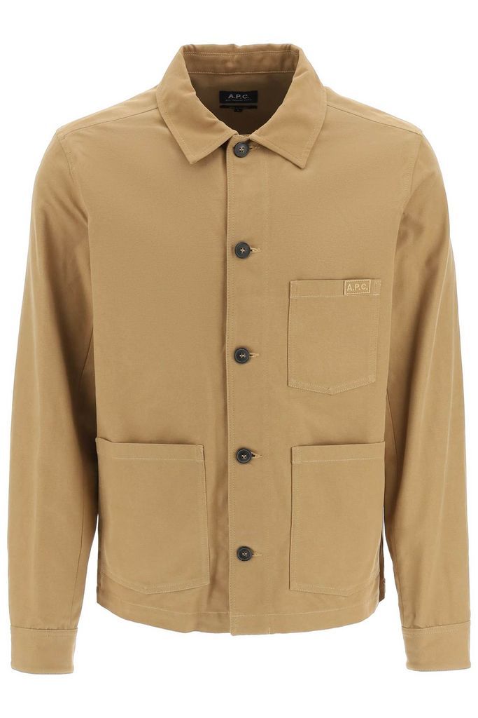 Cotton Canvas Overshirt Jacket