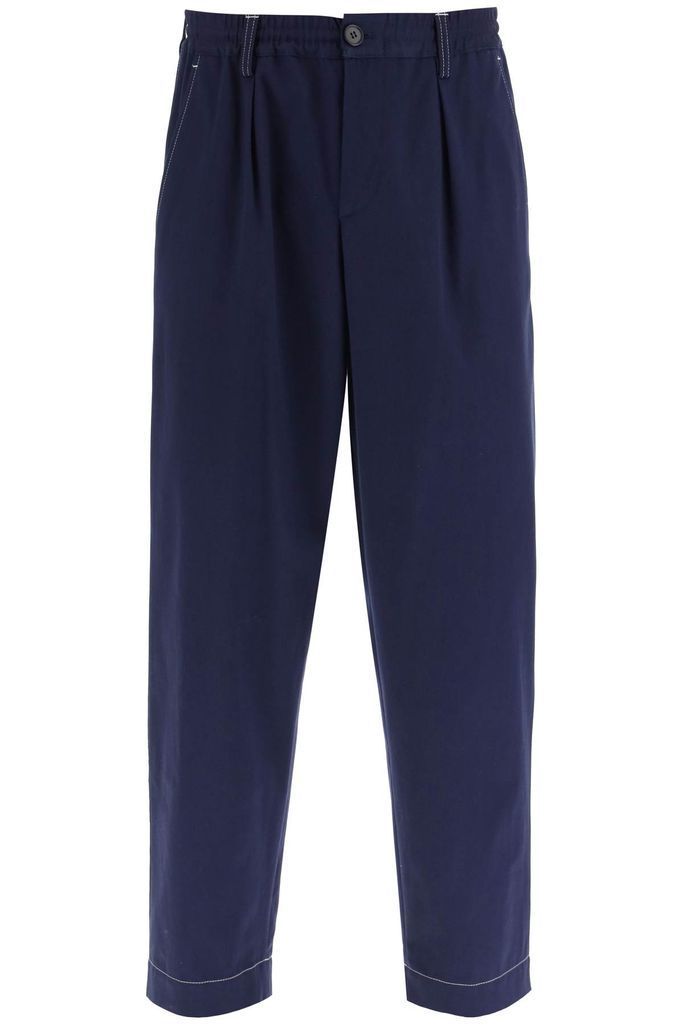 Cotton Cropped Trousers