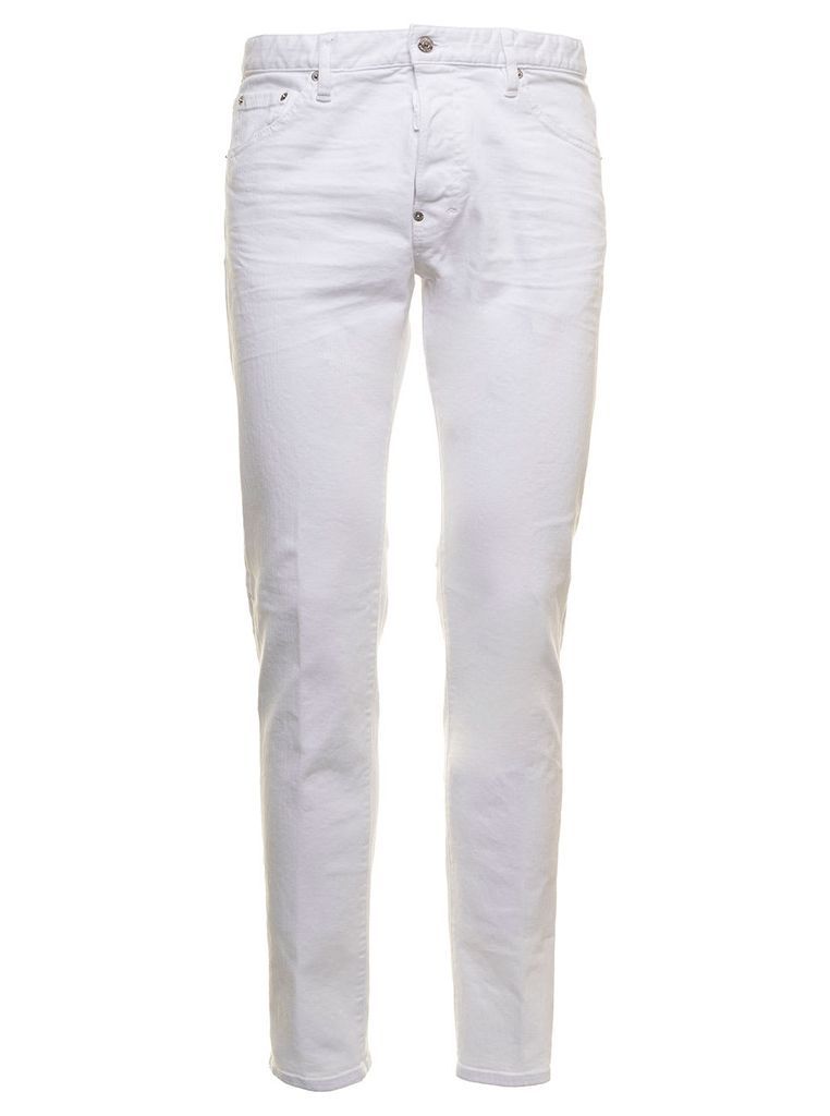 D-Squared2 Mans Cool Guy White Denim Jeans