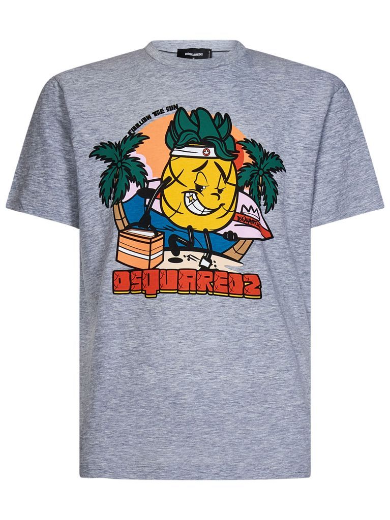 D2 Cartoon Surfer Cool T-Shirt