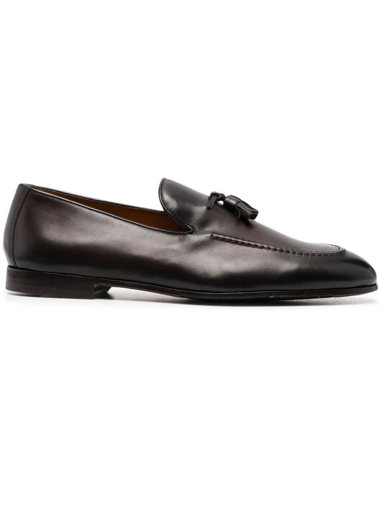 Dark Brown Calf Leather Loafers