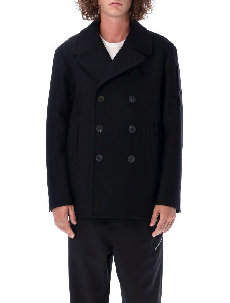 Double Breasted Military Peacoat