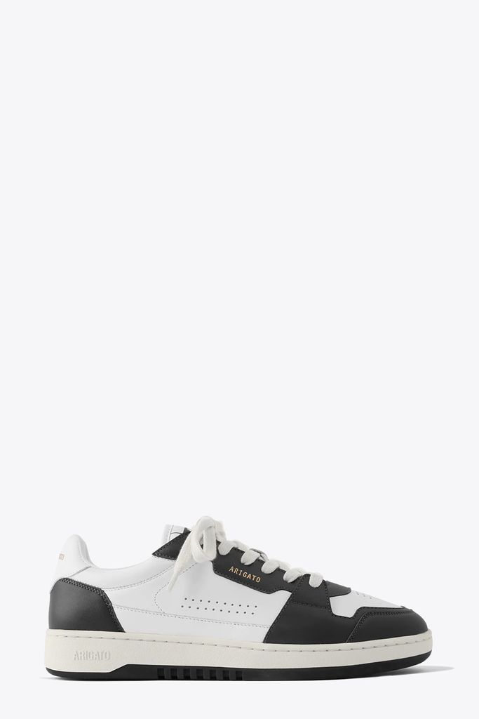 Dice Lo Black And White Leather Low Sneaker - Dice Lo