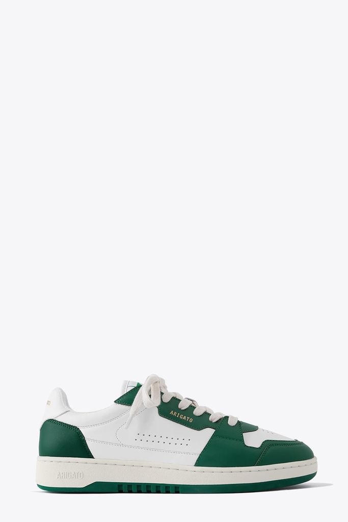 Dice Lo Green And White Leather Low Sneaker - Dice Lo