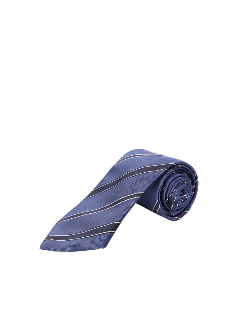 Diagonal Stripes Silk Tie