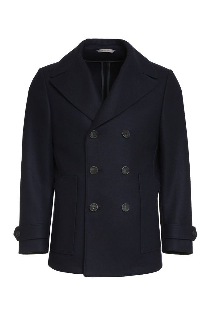 Double-Breasted Wool And Cashmere Coat