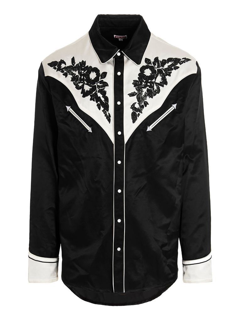 Embroidered Western-Style Shirt