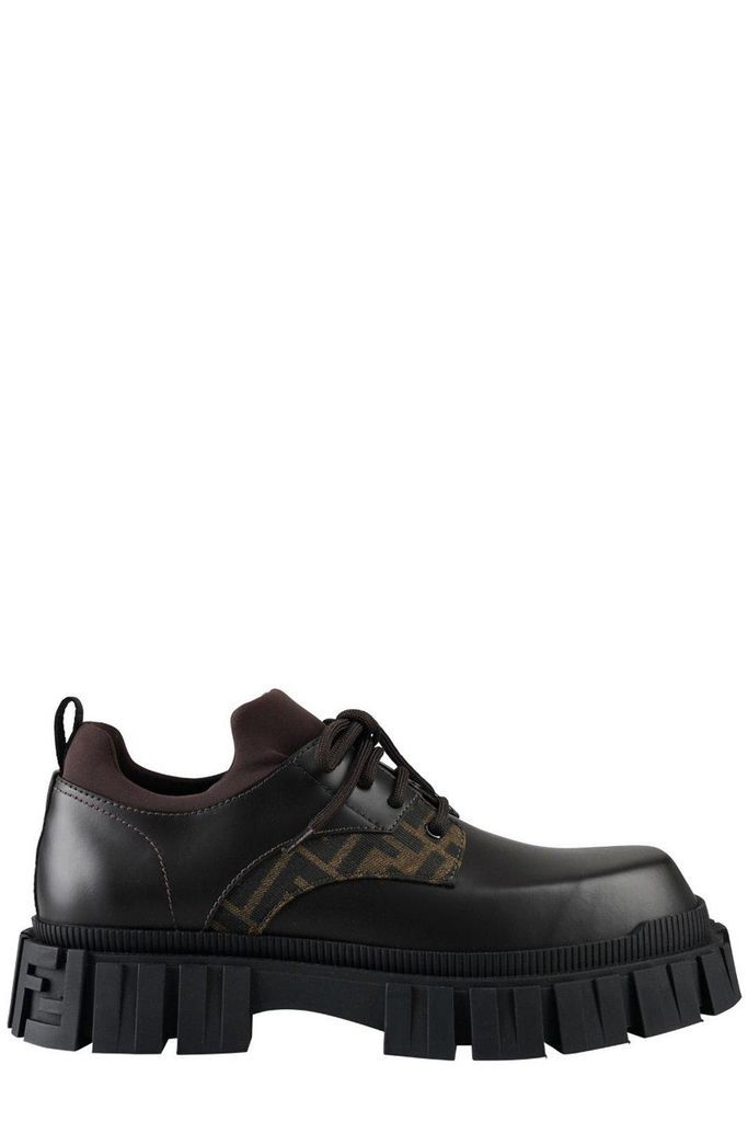 Ff Panelled Lace-Up Brogues