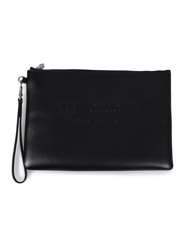 Embossed Logo Clutch