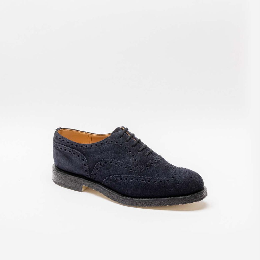 Fairfield 81 Blue Navy Castoro Suede Oxford Shoe