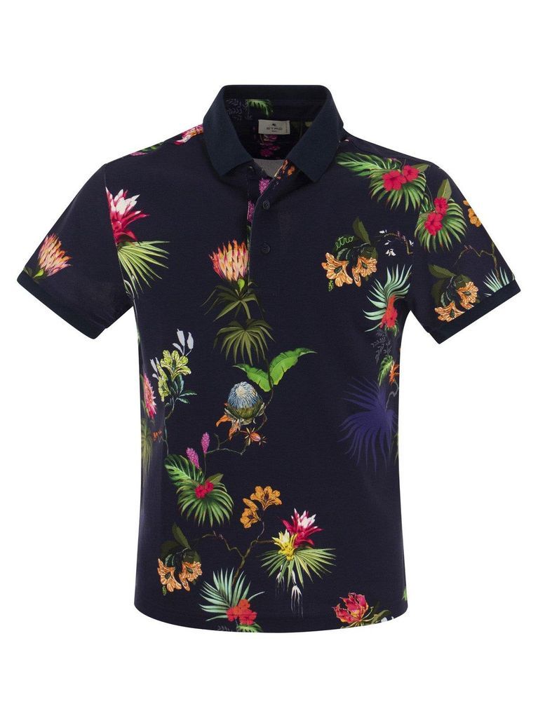 Floral-Print Short-Sleeved T-Shirt