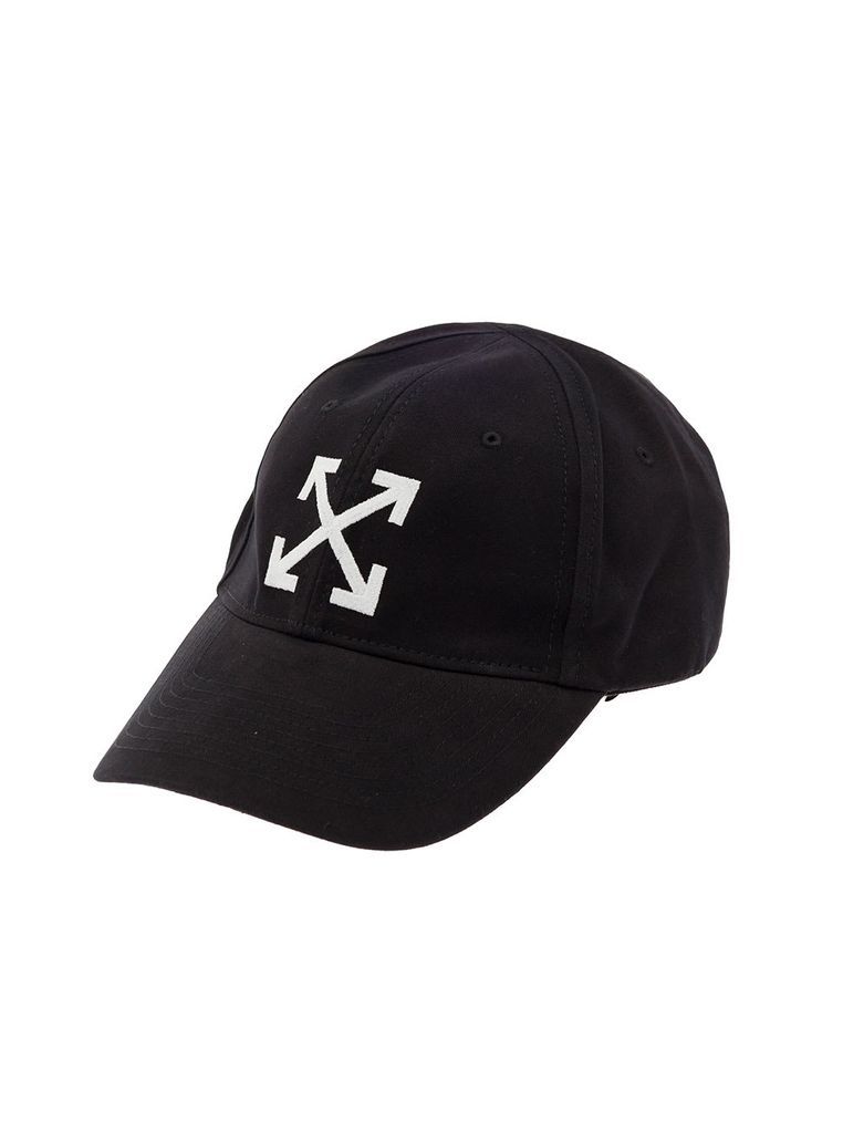 Foreign Exchange Black Hat With Logo Off White Man
