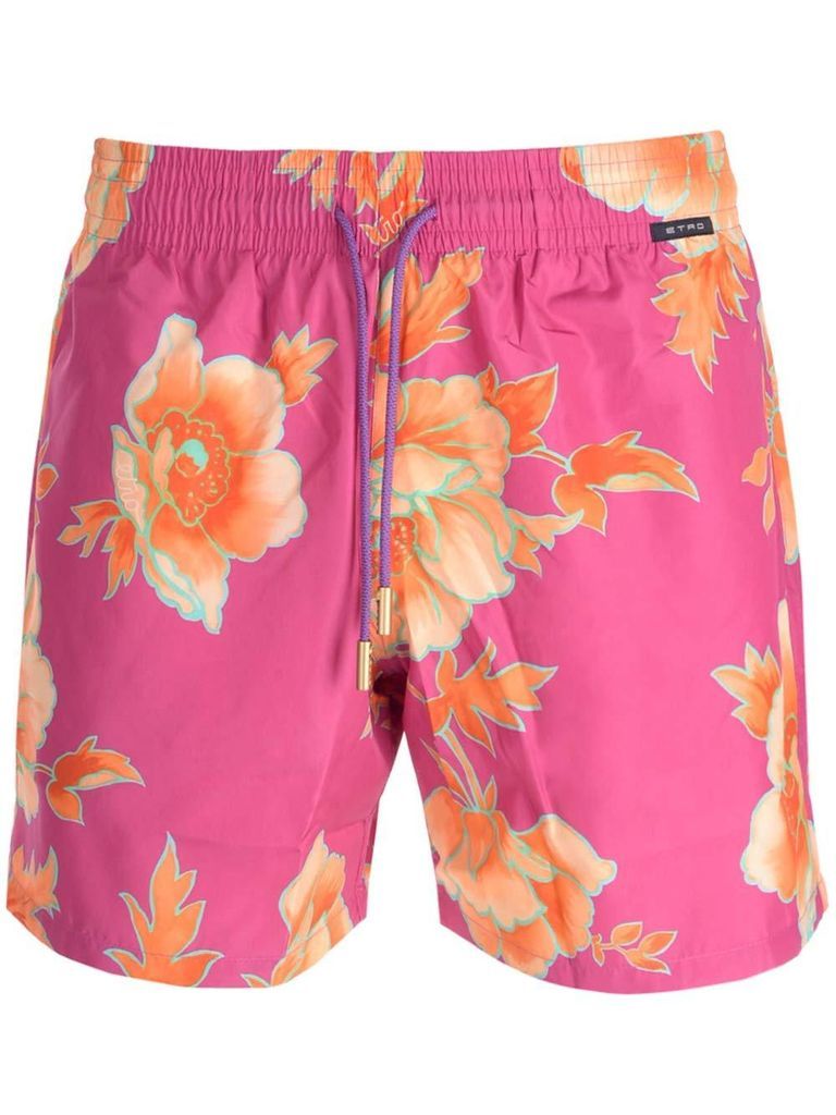 Floral-Print Shorts
