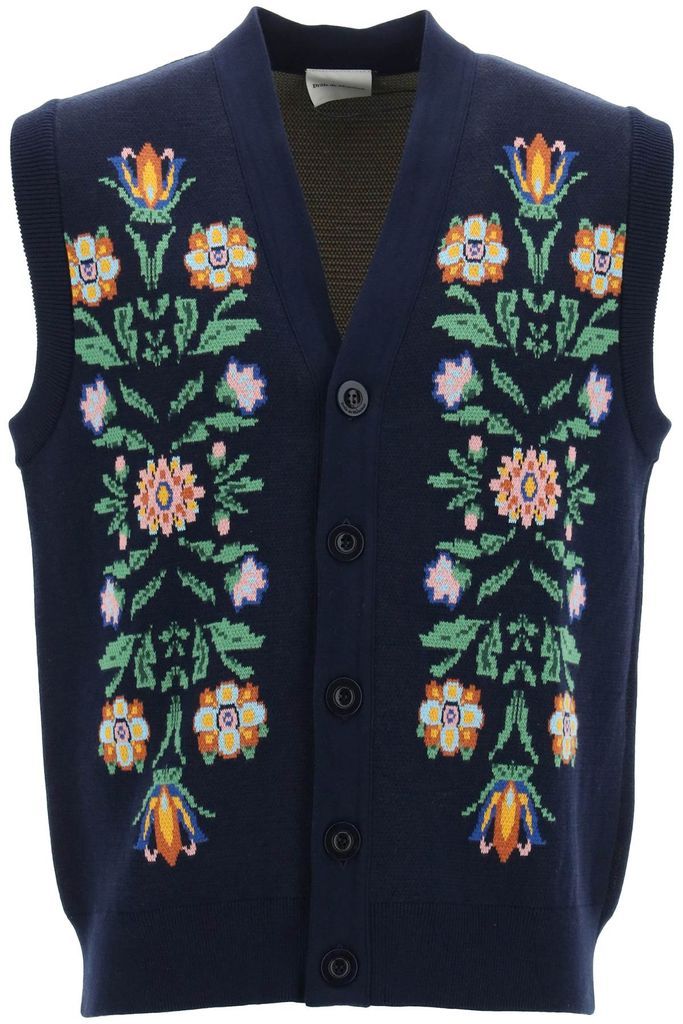 Floral Knitted Vest