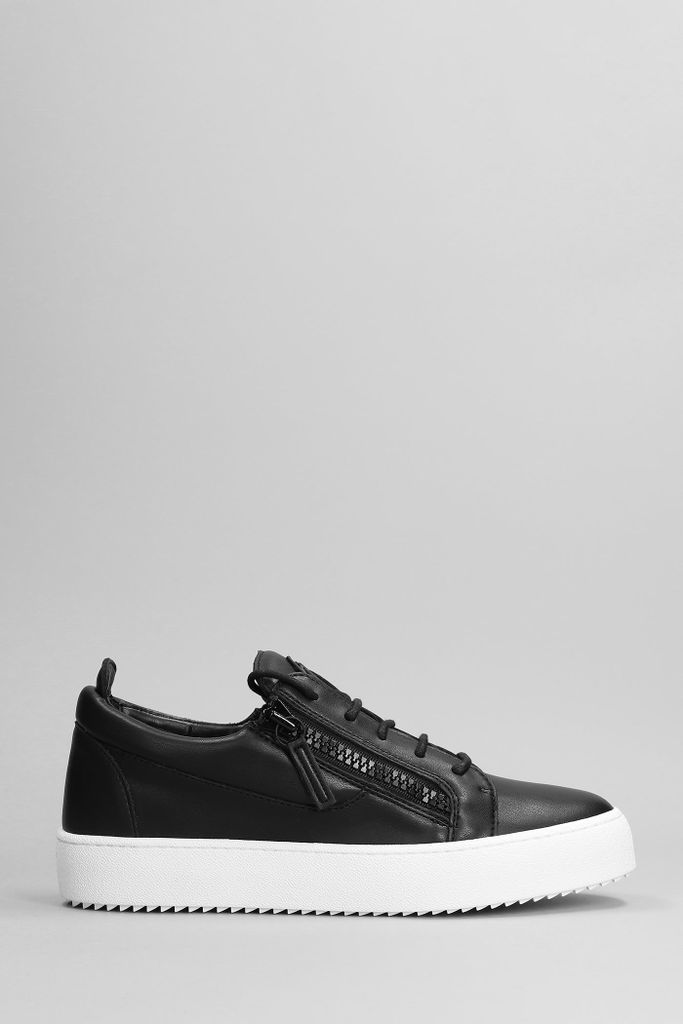 Frankie Sneakers In Black Leather